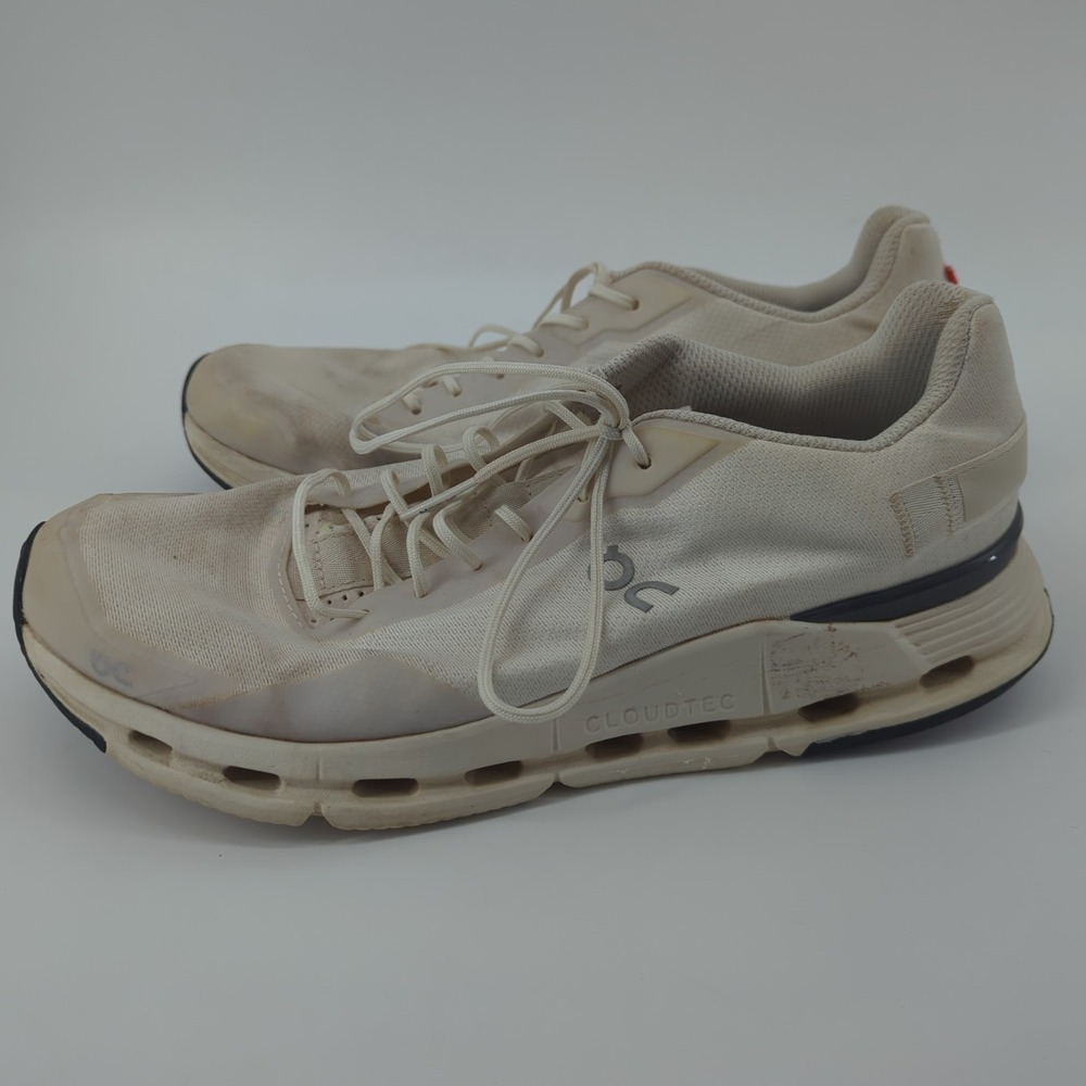 ON‎ Running Brand Cloudtec Form White/Beige Women's Shoes Size US W11 *READ*